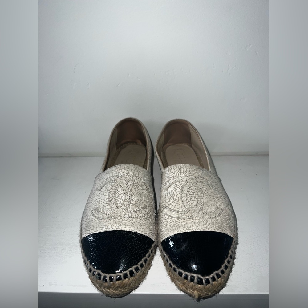 Chanel Used Leather Espadrilles